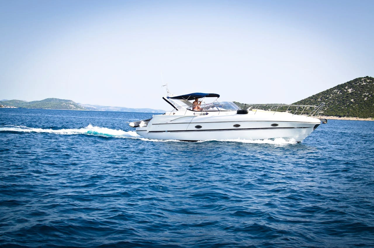 Yachts sail on the water