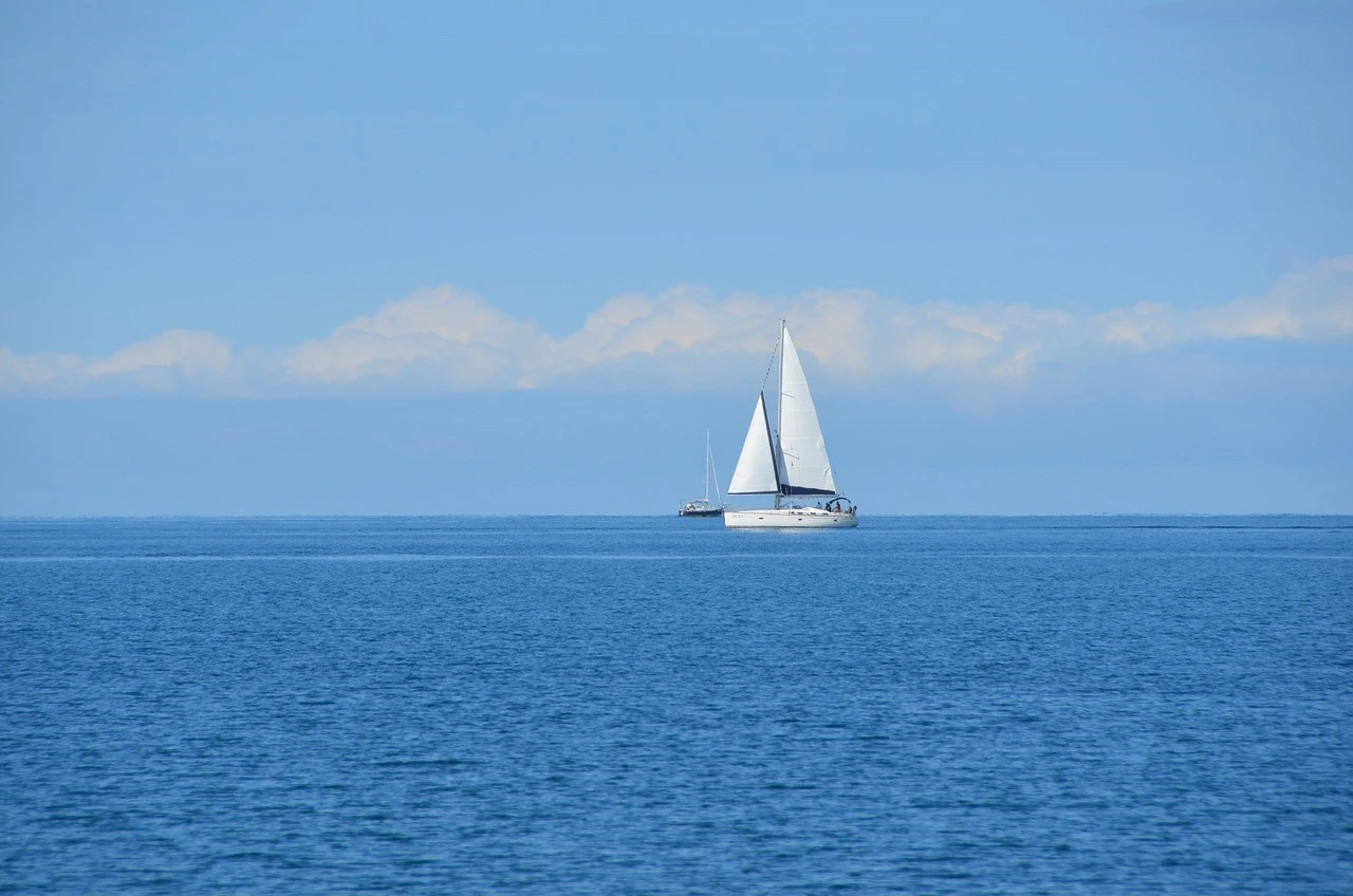 Sailboat on the sea