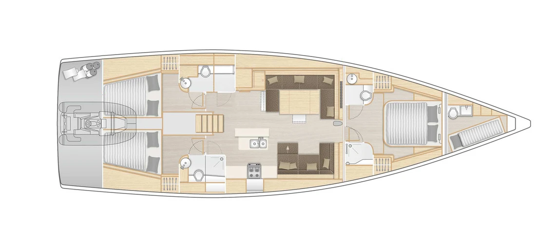 Hanse 588 sailboat