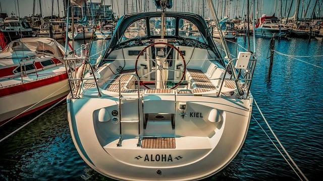 Used yachts for sale docked at marina
