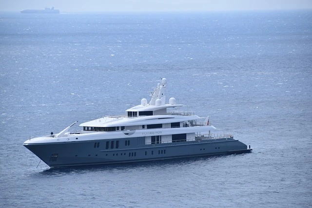 Yacht exercise at sea