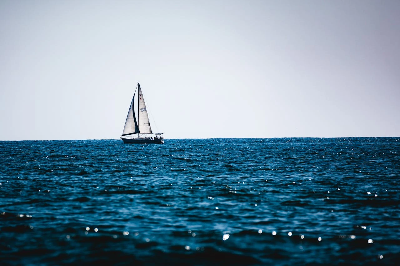 A sailboat on the water