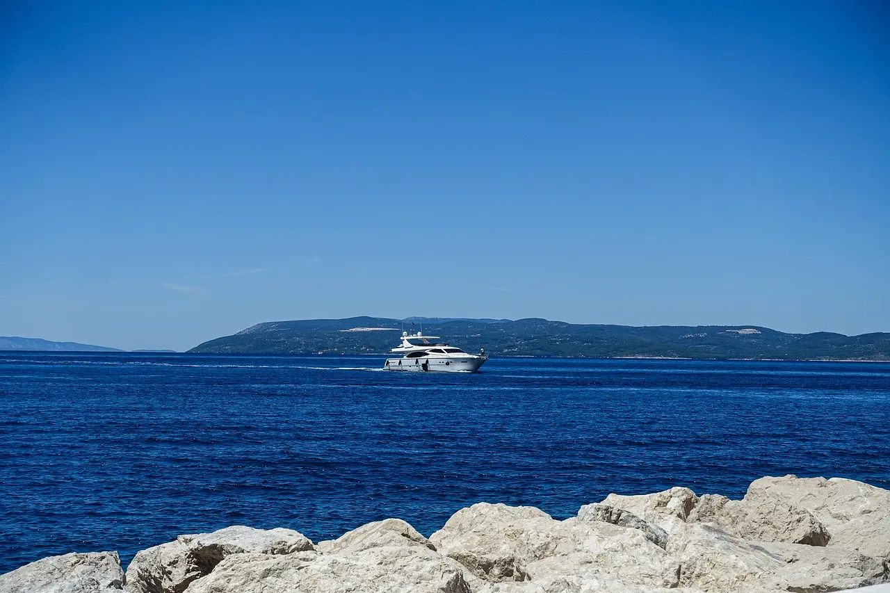 Yacht on the sea
