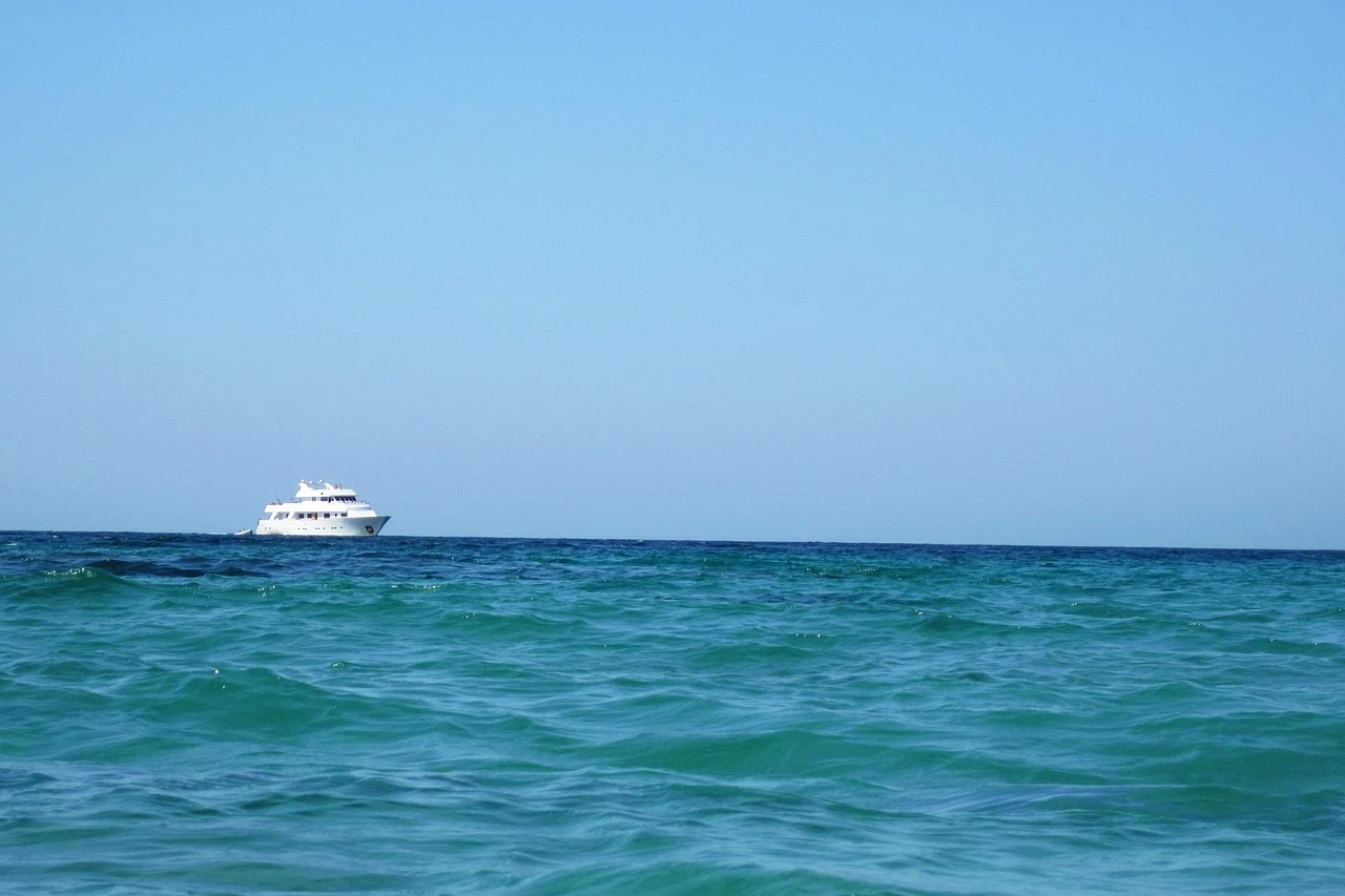 Yacht on the sea