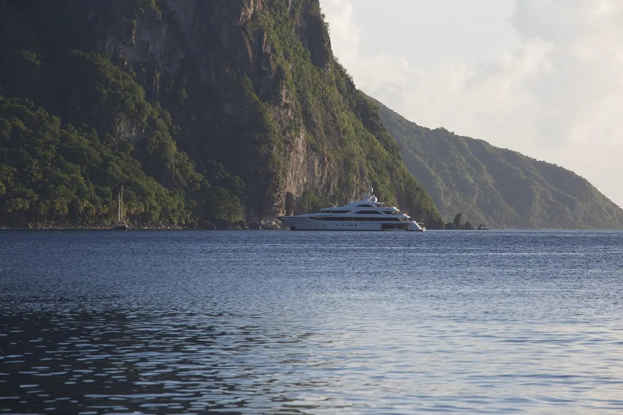 Yacht on the water