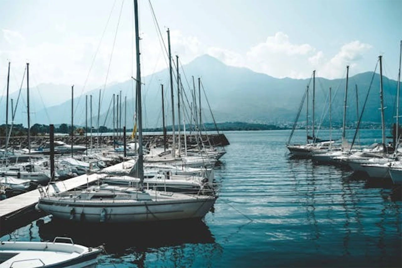 Yacht on the dock