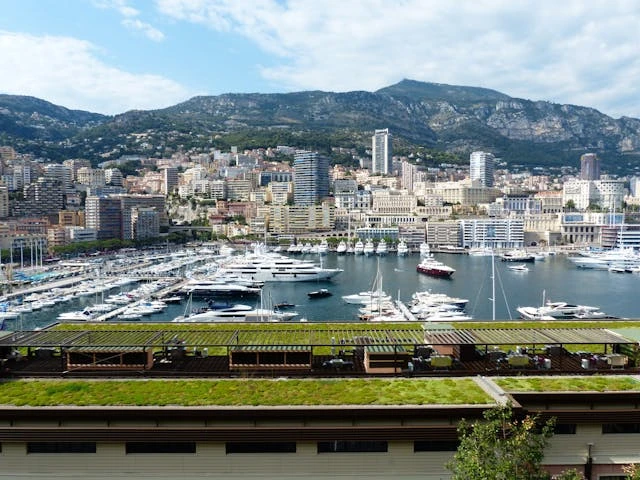 The yacht is docked