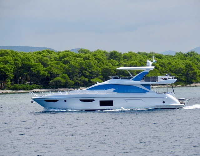 Yacht on the water