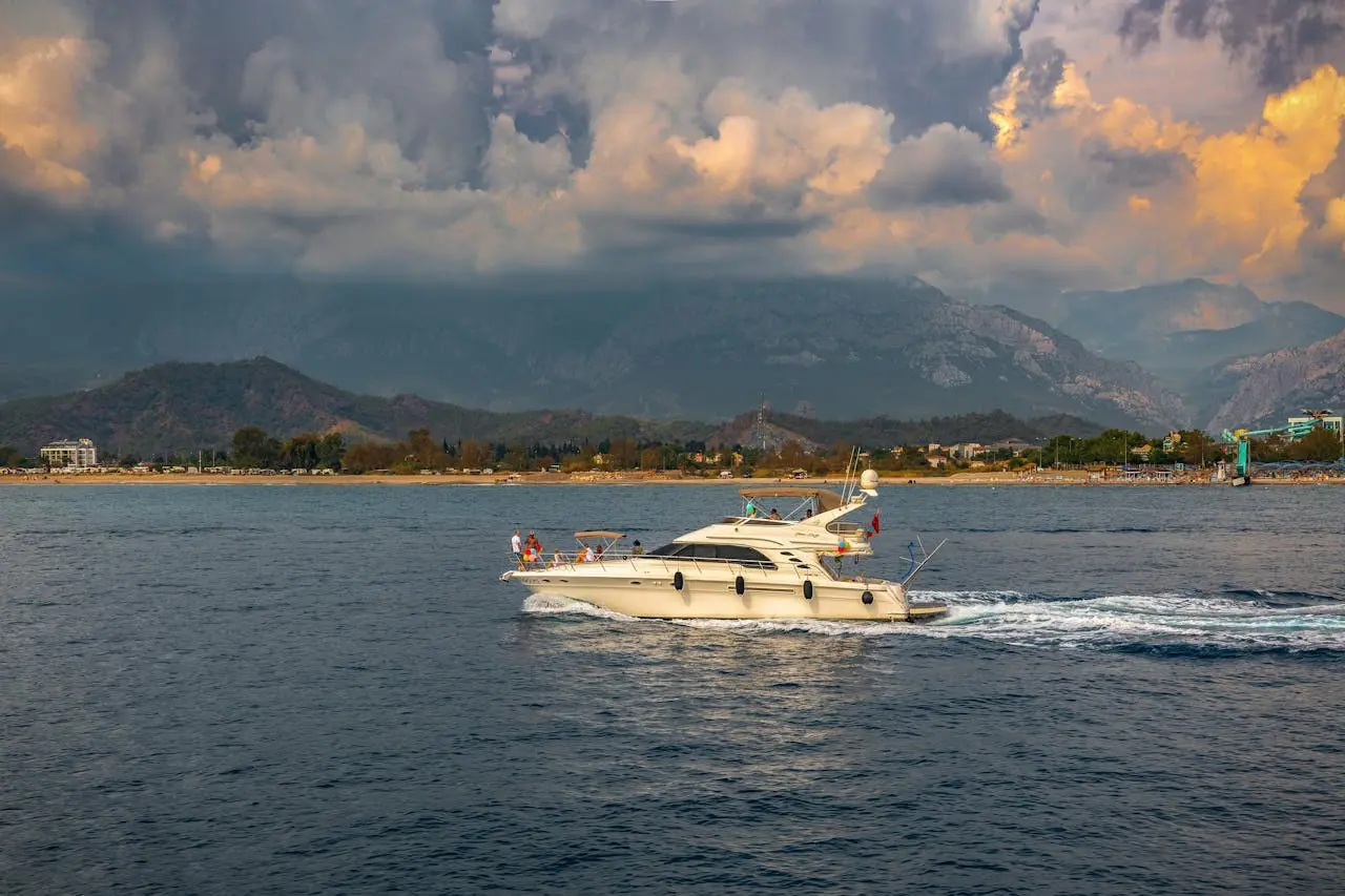 Yacht on the water