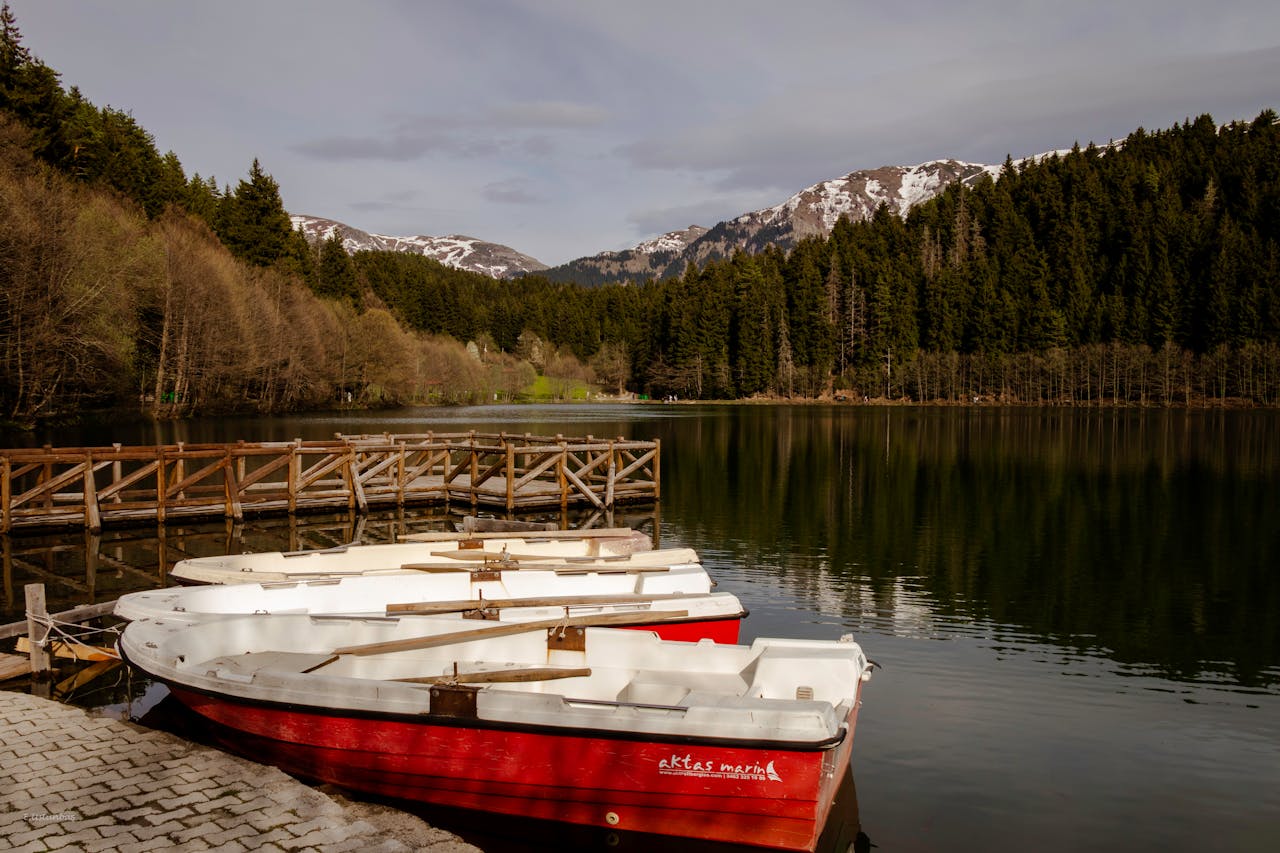 Jon boat moored at the dock