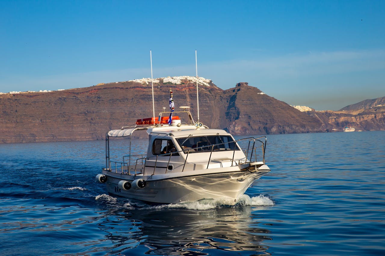 Yacht on the sea