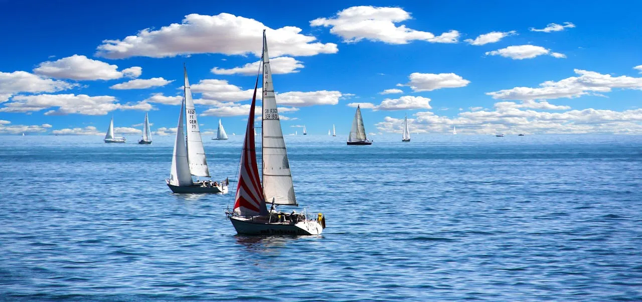Sailboat on the sea