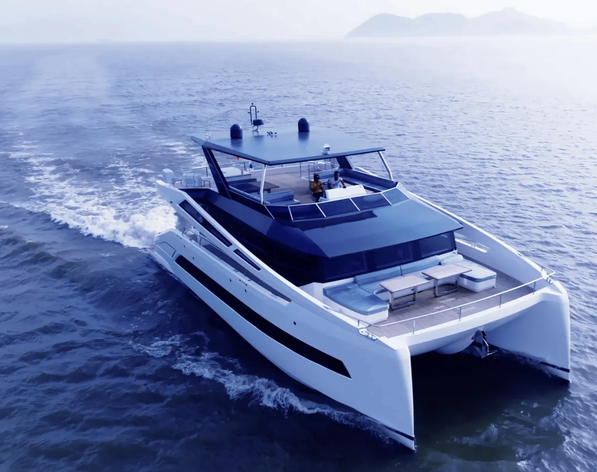 Catamaran for Sale Currently at Sea