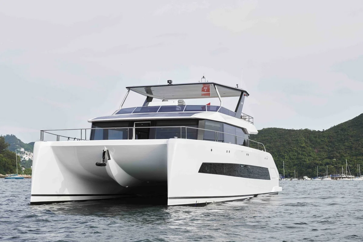 Catamaran for Sale Currently at Sea