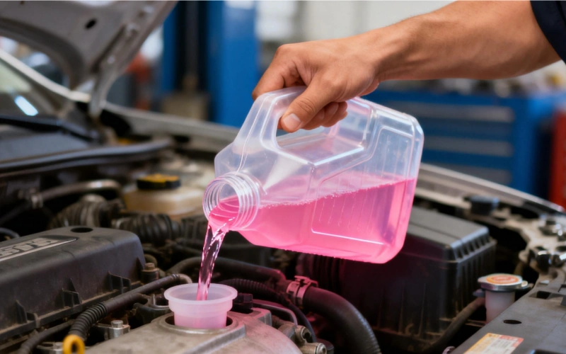 Add Antifreeze to the Cooling System