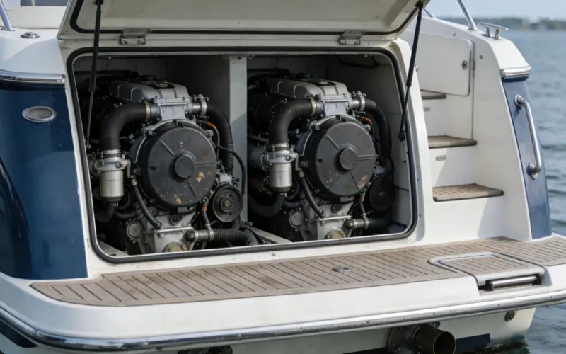 Motor Yacht Engine Compartment