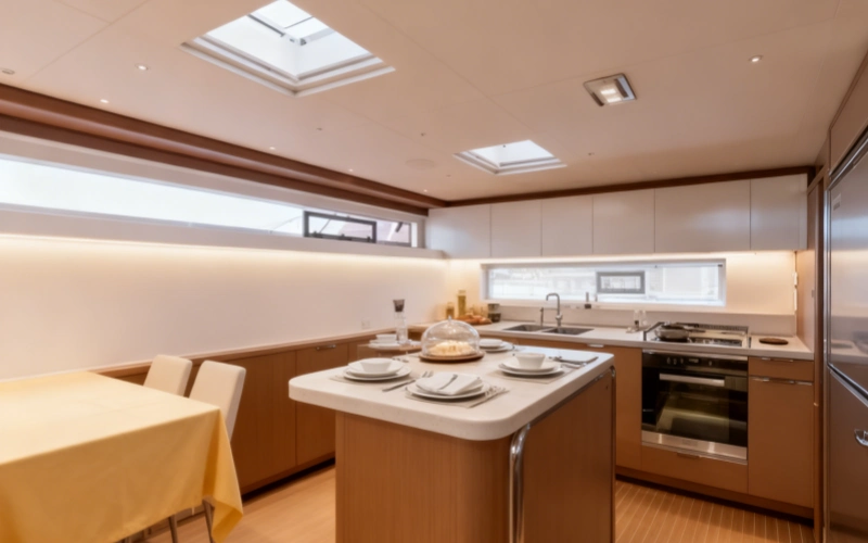 Kitchen Layout for Lagoon Catamaran