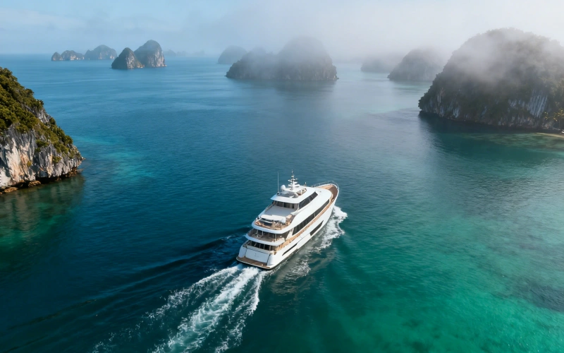 Ocean Alexander Ocean-going Yacht at Sea