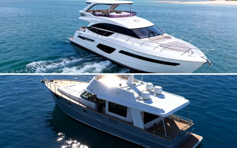 55-foot Princess Power Yacht vs. 44-foot Beneteau