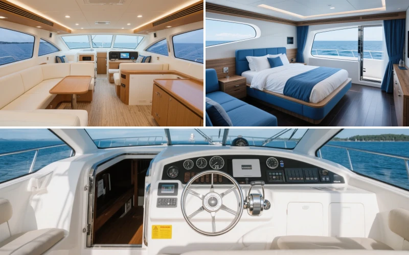 40 ft Yacht Interior