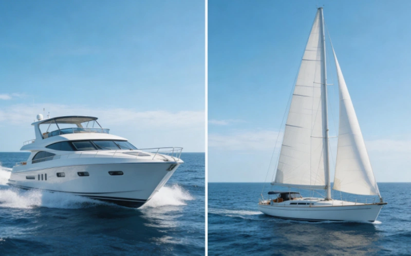 60 Ft Motor vs. Sailing Yacht Price
