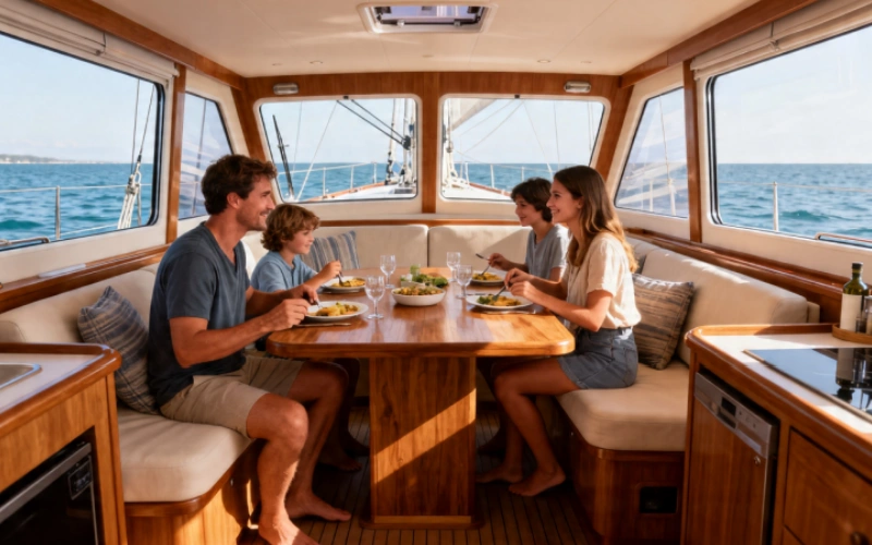 best sailboat for a family of four