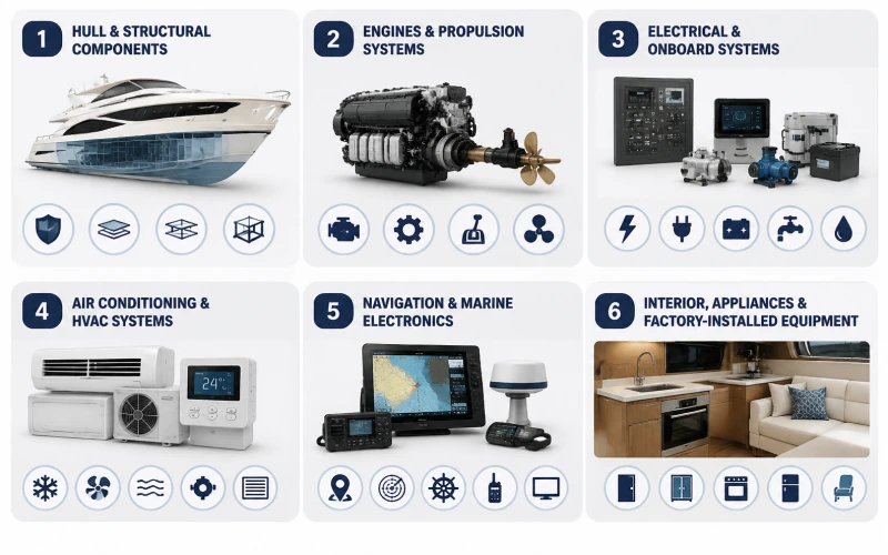 What Does a Yacht Warranty Cover: Hull, Engine and Systems