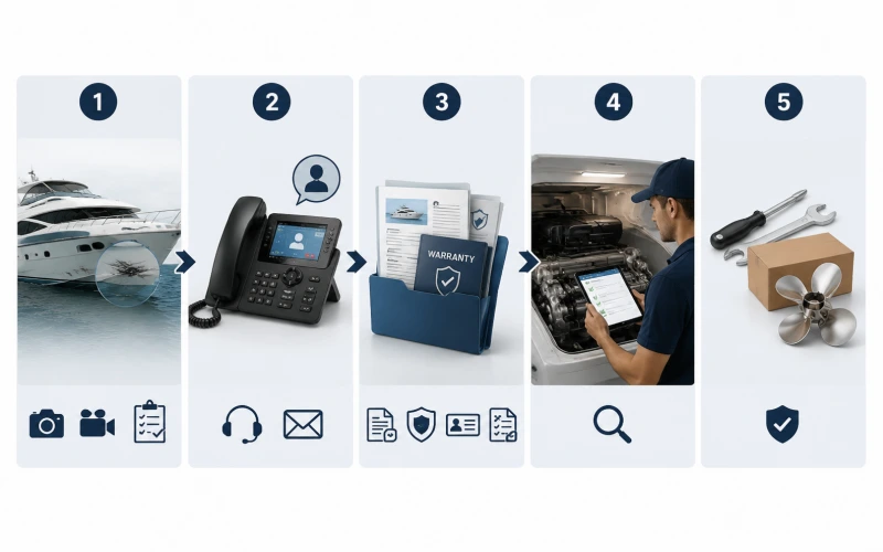 New Yacht Warranty Claim Process Steps