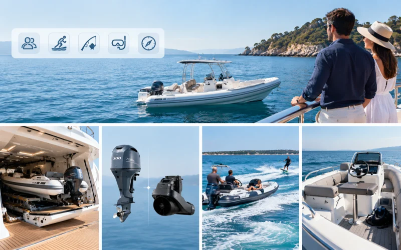 Choosing a Yacht Tender Based on Storage, Propulsion, Activities and Passenger Needs